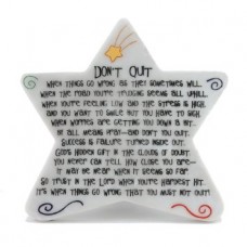 Don't Quit Star Plaque