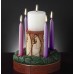 Pillars Kim Lawrence Advent Wreath 5-Piece Set Pillars Kim Lawrence Advent Wreath 5-Piece Set