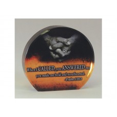  ROUND CRYSTAL BLOCK WHEN I CALLED, PS 138:3