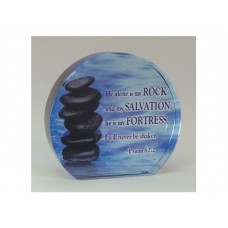  ROUND CRYSTAL BLOCK ROCK & SALVATION PS 62:2