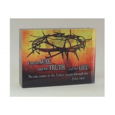 RECTANGULAR CRYSTAL BLOCK WAY, TRUTH, LIFE: JN 14:6