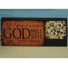 God Will Rise Mini Plaque