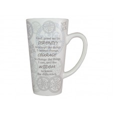 16 OZ. CAFE' LATTE MUG SERENITY COURAGE WISDOM