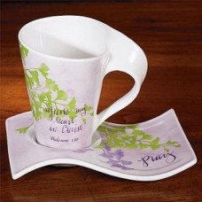 Pray Cup and Tray Gift Set